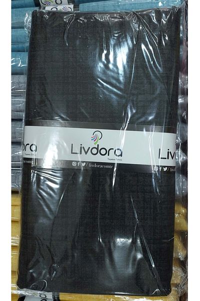 LİVDORA Βαμβακερή μαξιλαροθήκη Livdora Anthracite - Σετ 2 (50x70)