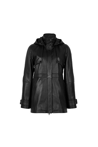 Desa Siola Black Women's Leather Coat
