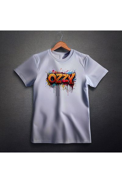 Ozzy Ψηφιακό μπλουζάκι με λογότυπο Unisex Ozzy-3 μοτίβο