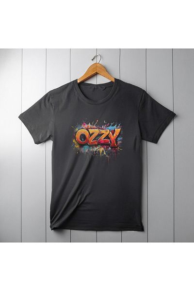 Ozzy Ψηφιακό μπλουζάκι με λογότυπο Unisex Ozzy-3 μοτίβο