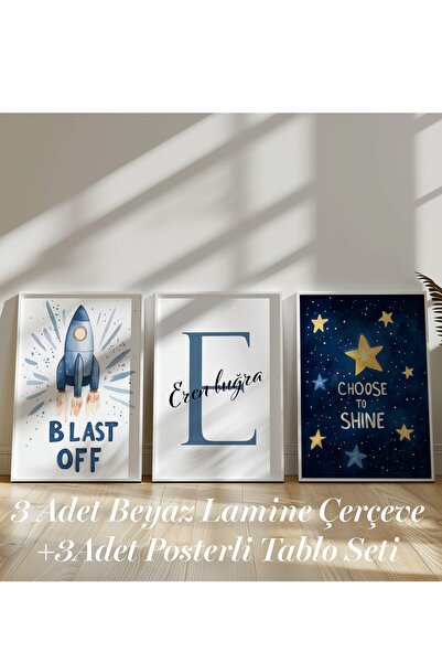 Home 3Adet  İSİME ÖZEL Harf ,seti,Çocuk Odası duvar dekoru, Çocuk ve genç oda...