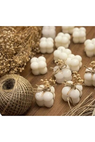 Sude Design 20 شمعة صغيرة هدية مربوطة بحبل الجوت # زفاف # خطوبة # وعد # هدية