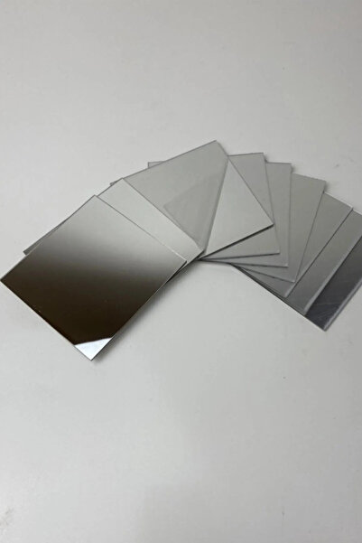 Home Gümüş Pleksi Ayna 50 Adet 5x5cm / Dekoratif