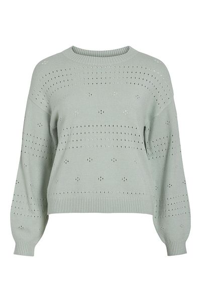 VILA Strickpullover Rundhals