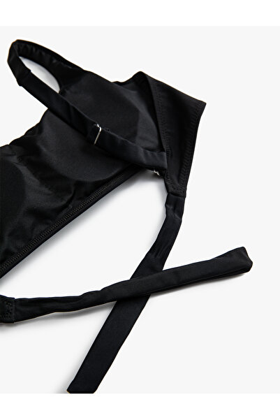 Koton Basic Bikini Top with Covered Adjustable Straps