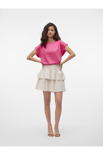 Vero Moda Rock VMLUNA Hohe Taille Kurzer Rock