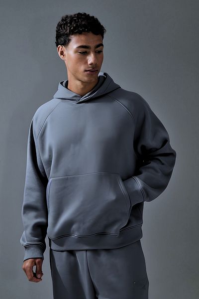 BayBayan Men's Unprinted Flat Inside Raised Sweatshirt