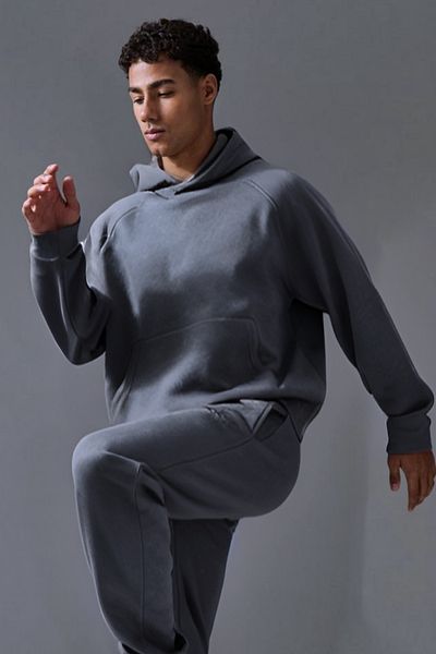 BayBayan Men's Unprinted Flat Inside Raised Sweatshirt