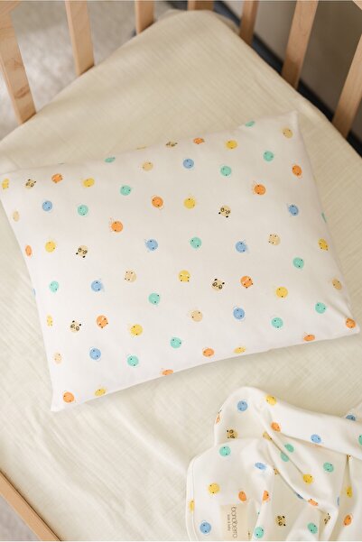 Bondberro 2 Pieces 100% Cotton Interlock Baby Pillowcases 45 X 35 cm