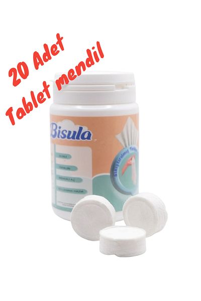 Bisula Compressed Tablet Wipes – Disposable Baby Cleaning Cloth That Opens with Water (20 Pcs)