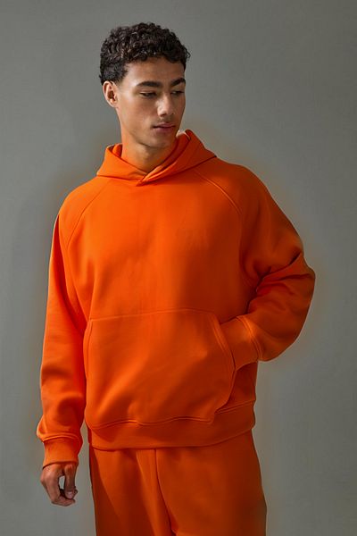 BayBayan Men's Unprinted Flat Inside Raised Sweatshirt