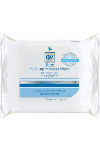 Ego مناديل إزالة مكياج الوجه من كيو في، 25 قطعة