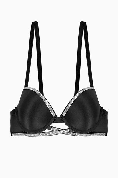 Wonna Noa Stone Detailed Micro Bra - Επενδυμένο - 2572 - Μαύρο