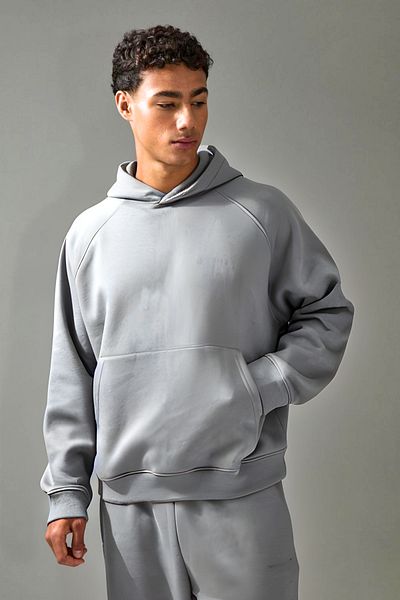 BayBayan Men's Unprinted Flat Inside Raised Sweatshirt