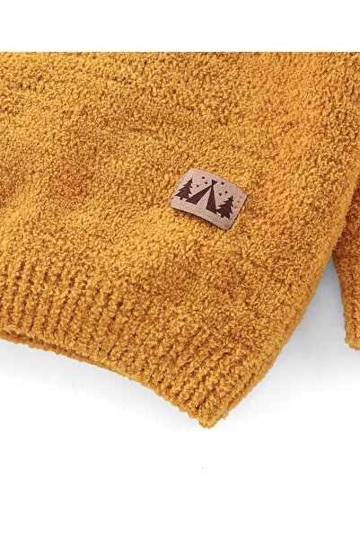 Babyhug Babyhug Acrylic Knit Full Sleeves Sweater Solid Colour - Yellow