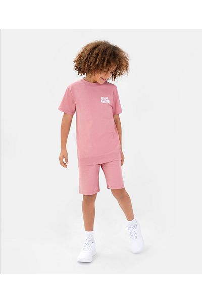Primo Gino Primo Gino Beyond Awesome T-Shirt & Shorts Set - Pink