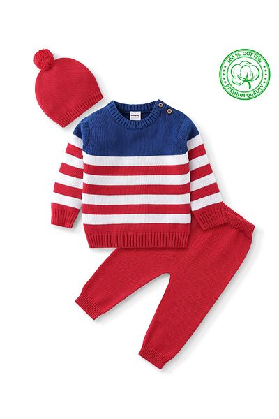 Babyhug أورجانيك باموكلو أورمي أوزون كولو جيزجيلي كازاك تاكيمي - كيرميزي ومافي