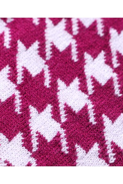 Babyhug Babyhug Full Length Fleece and Woolen Lounge Pant Abstract Design - Maroon