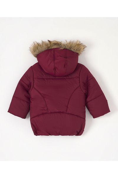Babyhug Babyhug Full Sleeves Solid Hooded Jacket - Maroon