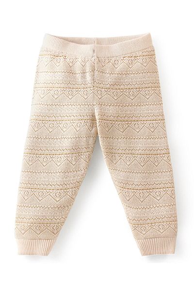 Babyhug Babyhug Knitted Full Length Printed Fleece & Woollen - Beige