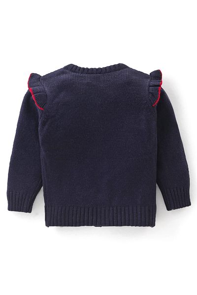 Babyhug %100 Akrilik Örme Uzun Kollu çiçek Nakışlı Kazak - لاسيفرت
