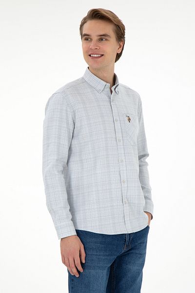 U.S. Polo Assn. Men's Stone Long Sleeve Shirt 50291392 -Vr049