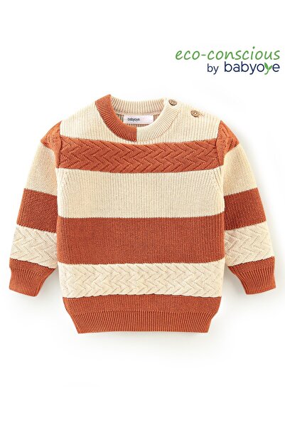 Babyoye سترة بأكمام طويلة من القطن بنسبة 100% - رومانسية