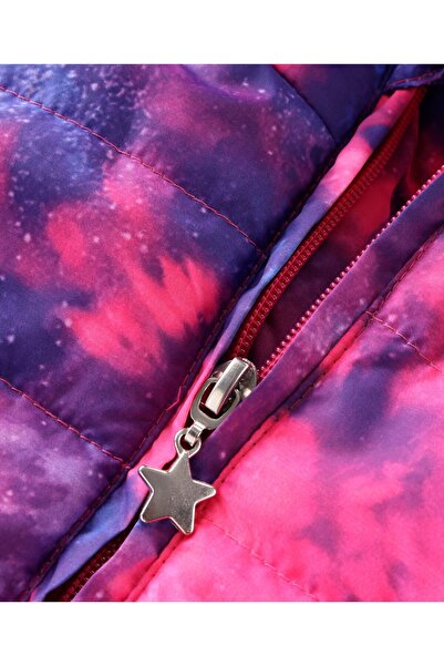 Babyhug Babyhug Sleeveless Tie & Dye Padded Hooded Jacket - Multicolour