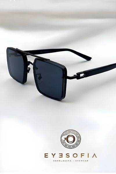 Eyesofia High Quality Titanium - Parliament Blue Unisex Sunglasses