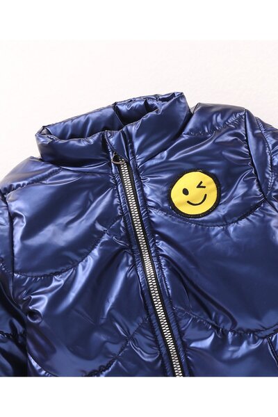 Babyhug Babyhug Full Sleeves Quilted Jacket - Blue