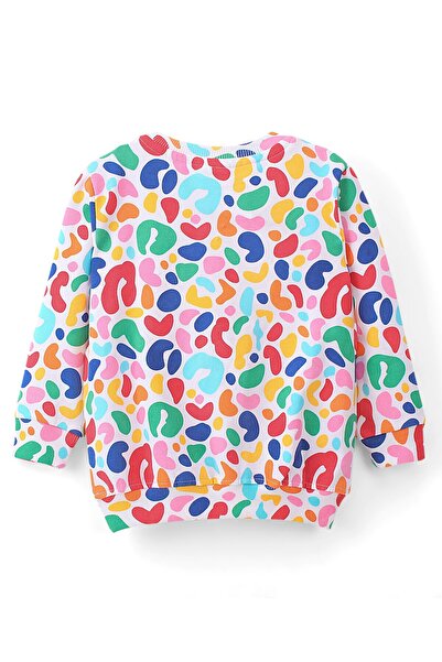 Babyhug Babyhug Cotton Knit Full Sleeves Sweatshirts With Text & Candy Graphics Pack Of 2 - Multicolor
