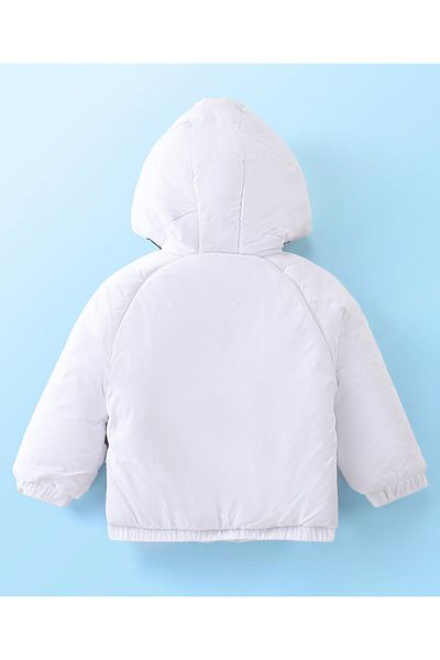 Babyhug Babyhug Woven Full Sleeves Cut & Sew Design Hoodie - Multicolor