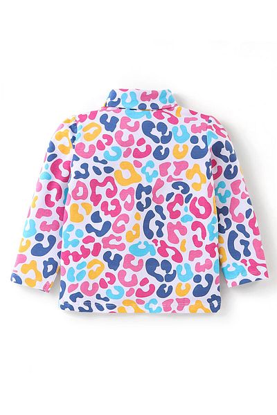 Babyhug Babyhug 100% Cotton Full Sleeves Skivi Tee Abstract Print - Multicolor