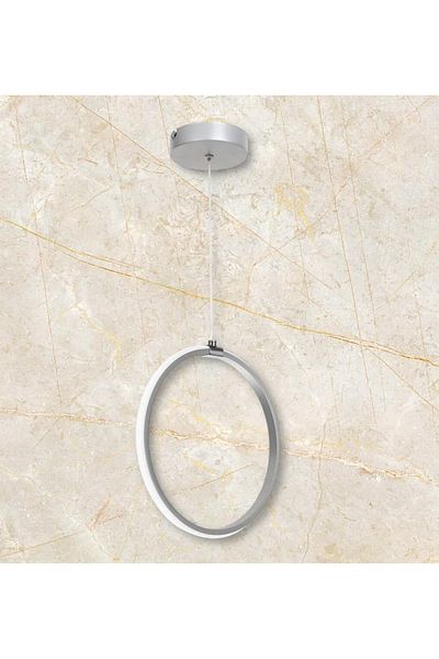 OSC HOME AYDINLATMA TASARIM Ring Led Chandelier Single Chrome