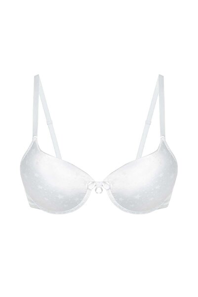 NBB White Star Patterned Light Support Bra 3574