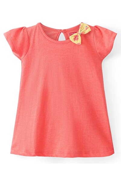 Babyhug Babyhug 100% Cotton Half Sleeves Frocks With Floral Print Pack Of 2 - Red & Yellow