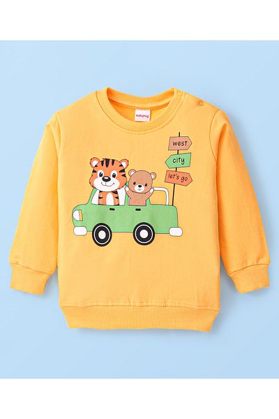 Babyhug Babyhug Cotton Full Sleeves Graphic Tiger Print Sweatshirts Pack of  2 - Multicolor