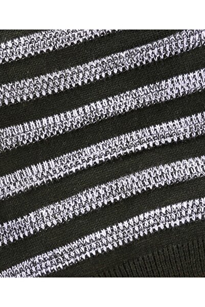 Babyhug Babyhug Full Sleeves Striped Pullover - Olive