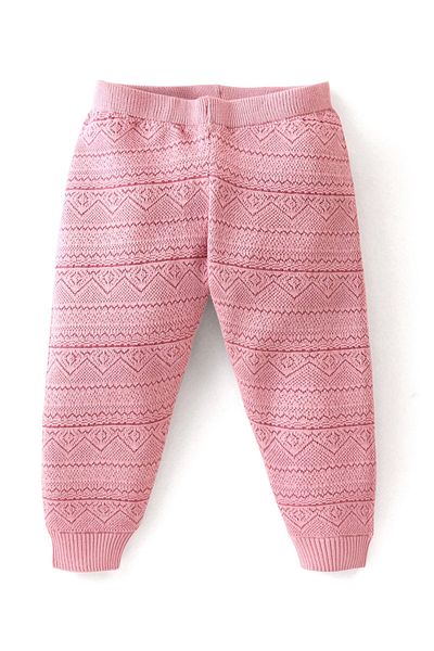 Babyhug Babyhug Knitted Full Length Design Fleece & Woollen - Pink