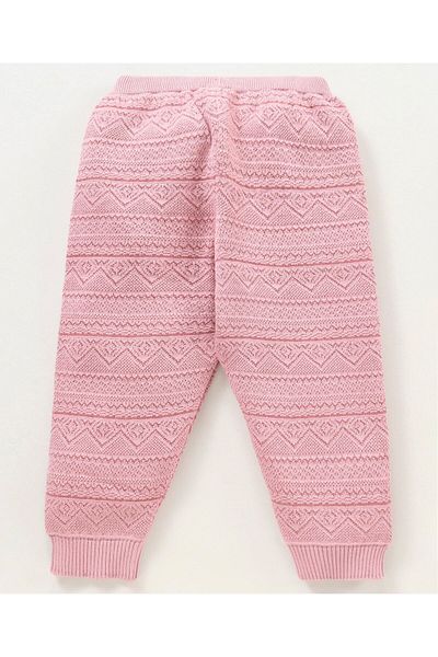 Babyhug Babyhug Fleece Solid Lounge Pant - Pink