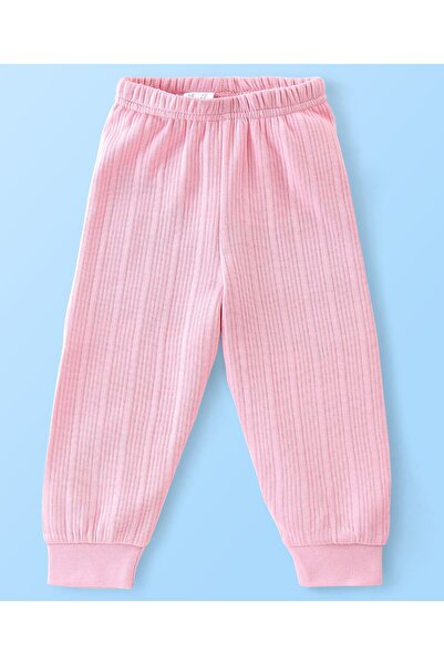 Babyhug Babyhug Cotton Full Length Thermal Leggings - Pink