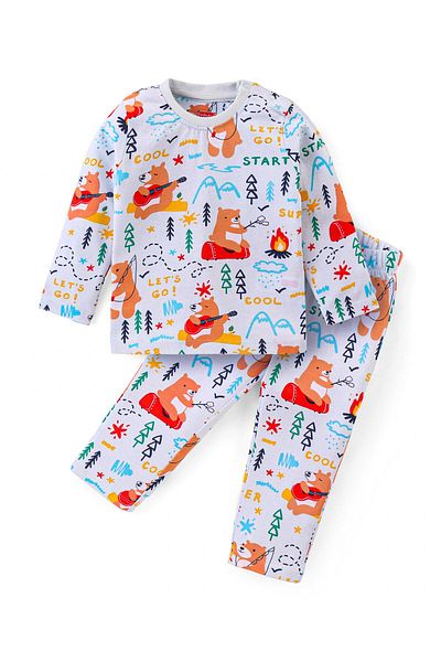Babyhug Ayı Baskılı Gecelik - بياز