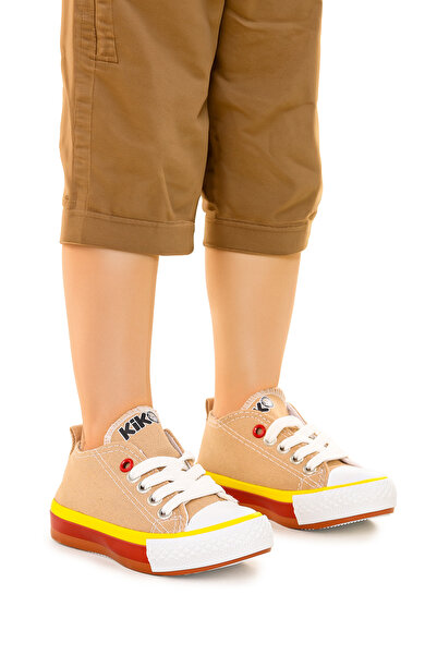 Kiko Kids Tinna Lace-Up Baby Boy Linen Sneakers