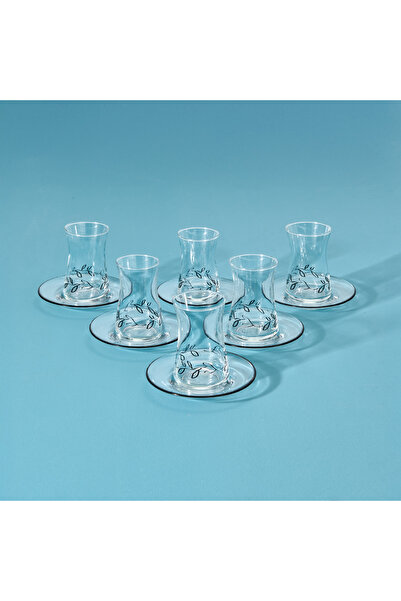 Evidea Renkli 12 Parça Çay Seti, 130 ml, şık ve kullanışlı mutfak aksesuarı