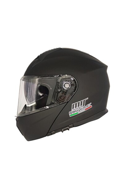 MTS M 966 MAT SİYAH ÇENE AÇILIR MOTOSİKLET KASK