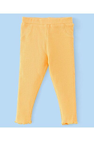 Babyhug Babyhug Single Jersey Full Sleeves Top and Legging Floral Print - White & Yellow