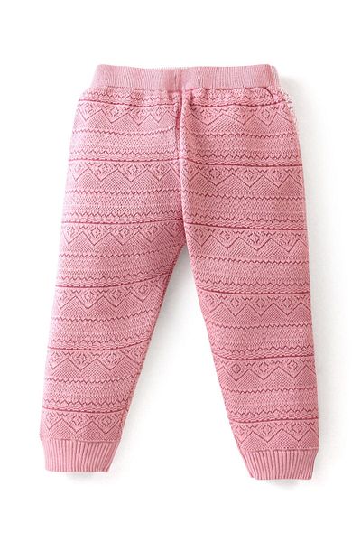 Babyhug Babyhug Knitted Full Length Design Fleece & Woollen - Pink
