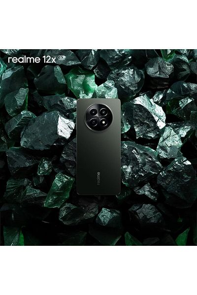 realme 12x 5G Dual-Sim 128GB + 6GB (Glowing Black) - Middle East Version