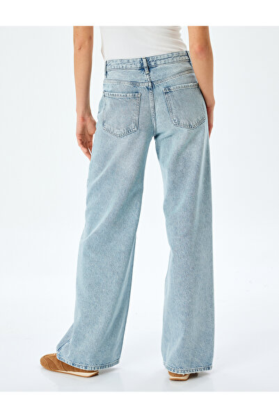 Koton Normal Bel Loose Straight Fit Jean Pantolon