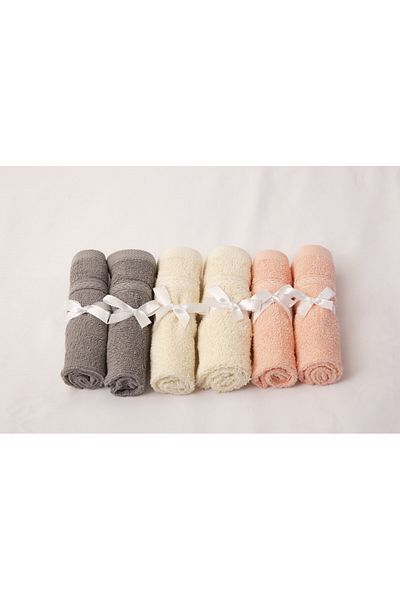 Hotel Linen Klub 6-Piece Glofresh Antimicrobial Face Towel, Luxury Touch and Enhanced Hygiene for Daily Use